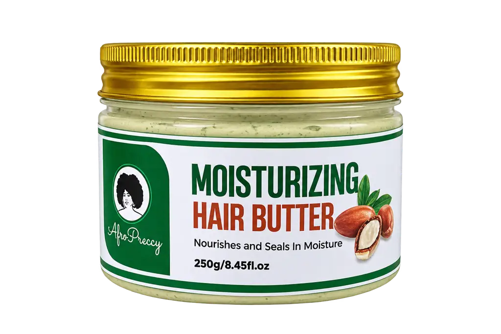 Beurre Hydratant 250 ml – Soin Hydratant pour Cheveux Afro, Crépus, Frisés et Bouclés