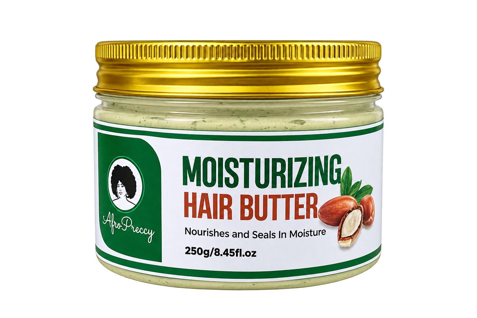 Beurre Hydratant 250 ml – Soin Hydratant pour Cheveux Afro, Crépus, Frisés et Bouclés