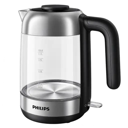 Bouilloire électrique en verre Philips HD9339/80 – 1,7 L – 2 200 W - 03 mois de garantie