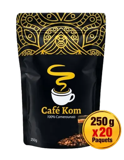 Café Kom Ngonda moulu  250 g x20 Paquets