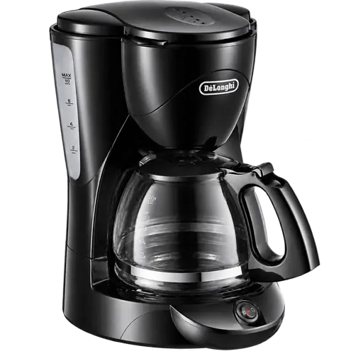 Cafetière à Filtre Delonghi - ICM2.1B - 1000 W - 1,25 Litres - Noir - Garantie 06 Mois