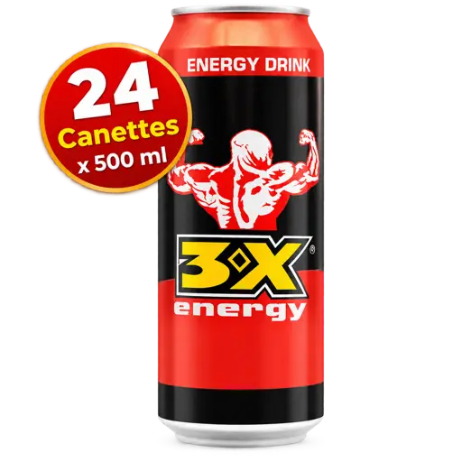 Boisson énergisante 3X Energy Drink 50 cl x 24 canettes