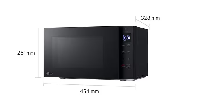 MICRO-ONDES  -  LG MS-2032-GAS – 20 Litres – Compact et Élégant – Noir – 06 Mois de Garantie