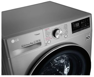 LG WASHING MACHINE-9KG/6KG GREY - F4V5VGP2T