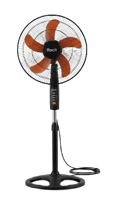 Ventilateur sur Pied - Roch - RSF-1865 - 18 Pouces  - 5 Lames – 3 Vitesses - 06 Mois de Garantie