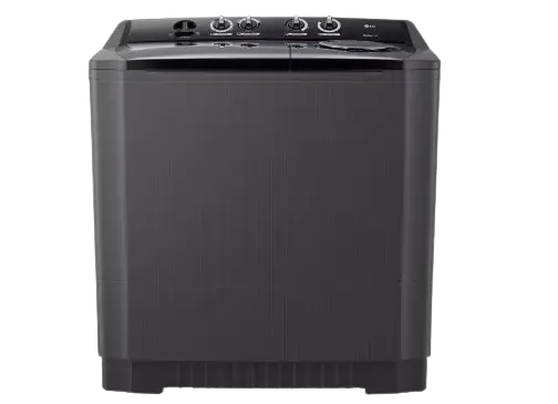 Machine à Laver Semi-Automatique LG - P1561RWN9T - 15 kg – Double Cuve – Roller Jet Pulsator + Soak – Noir – Garantie 06 Mois