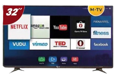 Téléviseur Roch -  DSA-B Series Smart Android – DSA-B32 – Écran LED 32 pouces – Résolution Full HD (1920 x 1080) – Connectivité Wi-Fi, Bluetooth – Ports HDMI, USB – Noir – Garantie 6 mois
