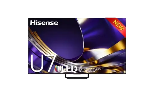 Télévision Smart Hisense -  85U7S  - Mini LED  - ULED 4K 85 pouces - Système d'exploitation VIDAA intégré - Garantie 06 Mois