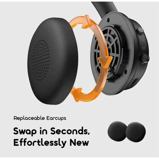 Casque audio sans fil supra-auriculaire Oraimo -  BoomPop Air – OHP-316 – Bluetooth 5.3 – Haut-parleurs 40 mm – Micro HD intégré – Autonomie 80 heures  - Garantie 12 mois
