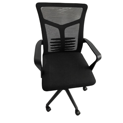 Chaise de Bureau Ergonomique en Maille - Noire - pour Bureau