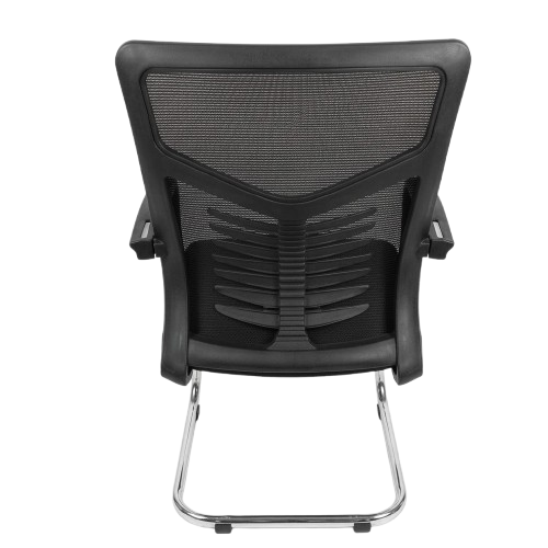 Chaise visiteur en maille chromée  - WD062326 -  pour bureau