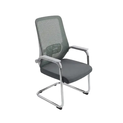 Chaise visiteur ergonomique  ES2603095 - noire en maille
