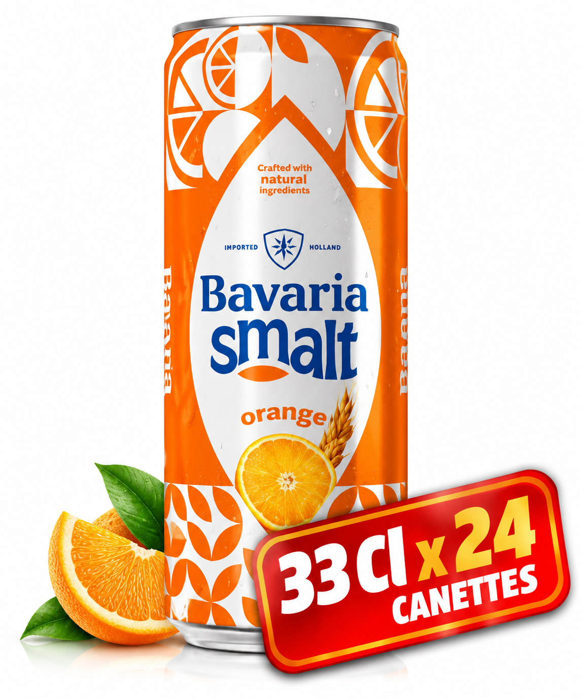 Pack 24 Canettes de Bavaria - Smalt - Orange – 33 CL