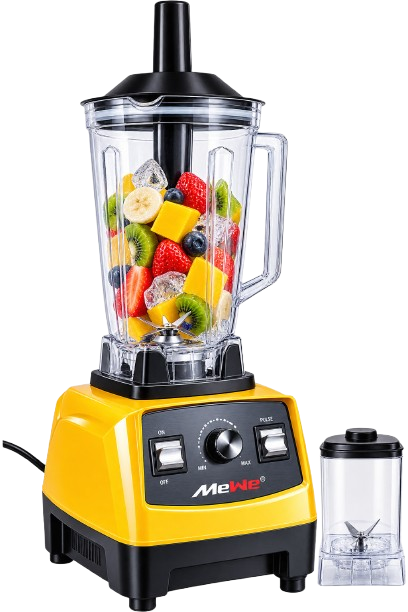 Mixeur -Mewe -MW-HSB01Y - 2 Litres - Puissance Maximale - 1000W - 6 Lames - Garantie 12 mois