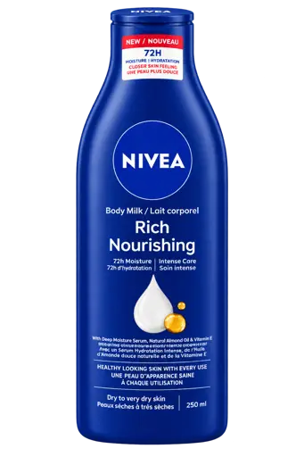 Lait Corps - Nivea Nourrissant - Soin hydratant - 250 ml 