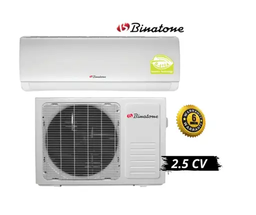 Climatiseur BINATONE -  2.5CV 18000 BTU Blanc – ACSTA18 – Split – 220-240V – 06 Mois De Garantie