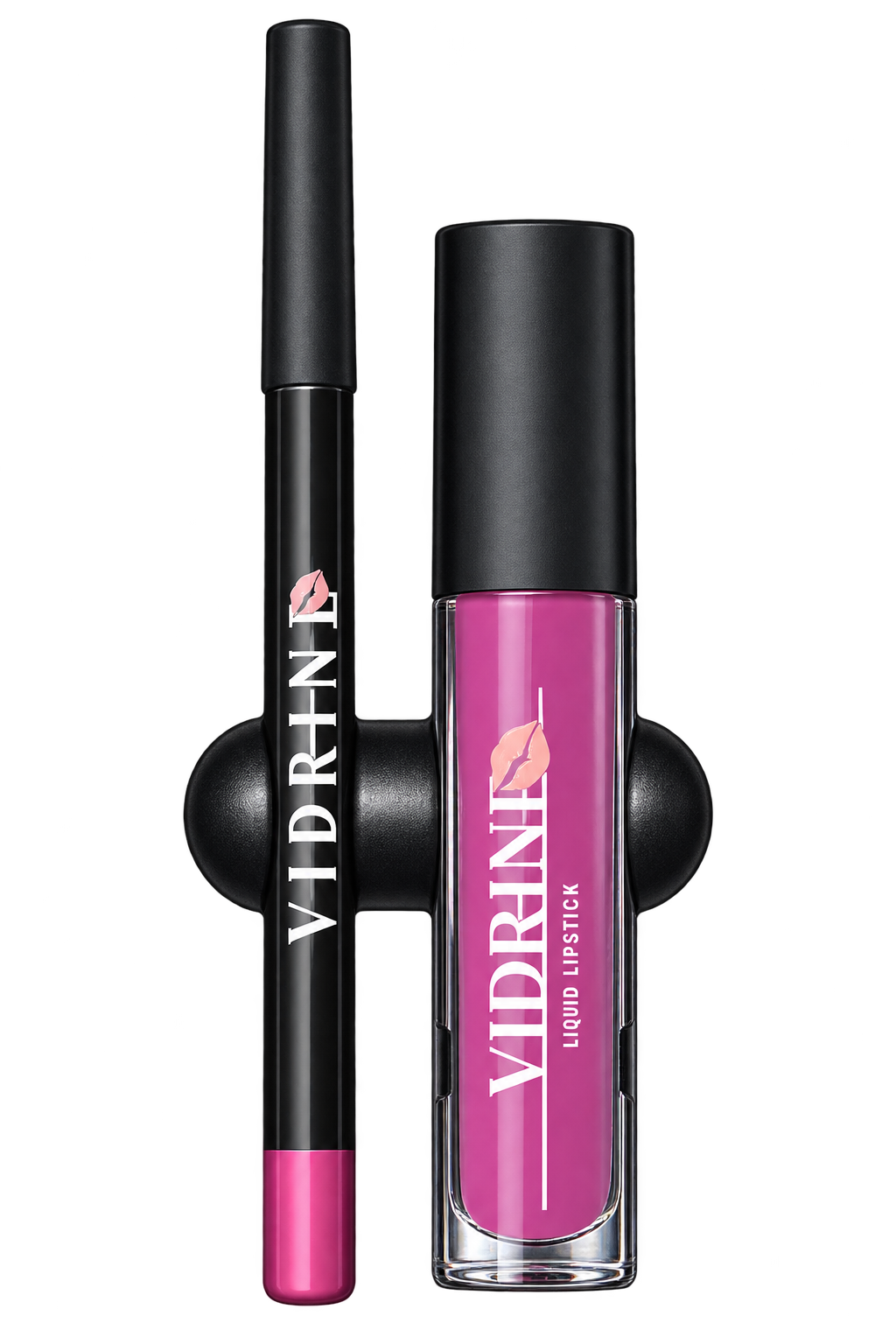 Coffret à Lèvres Mat Vidrine 2 en 1 Violet 1 – Maquillage Lèvres