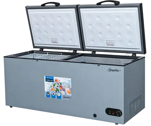 Congélateur coffre Signature SGA-CF-600 – 600 L – Classe A+ – Couvercle en verre – Garantie 6 mois