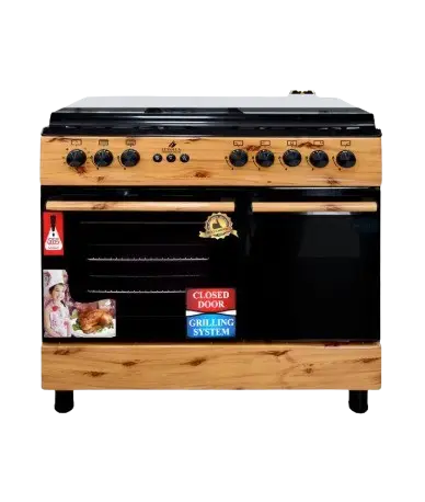 Cuisinière à Gaz 5 Feux Automatique - Eurolux - F9E50G1 - TDF - 60 x 90 Cm avec Four et Porte - Bouteille - Garantie 06 Mois