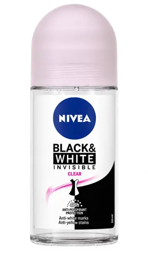 Déodorant Roll-On Nivea - Black & White Clear - 50 ml