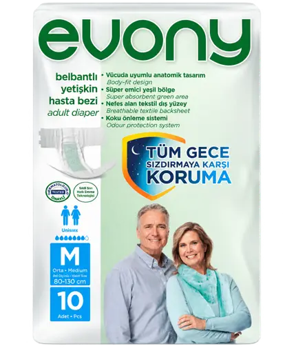 Couches pour adultes Evony taille M – paquet de 10