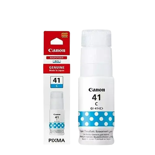 Encre Canon -  GI-41C Cyan pour imprimantes PIXMA MegaTank - Garantie 06 Mois