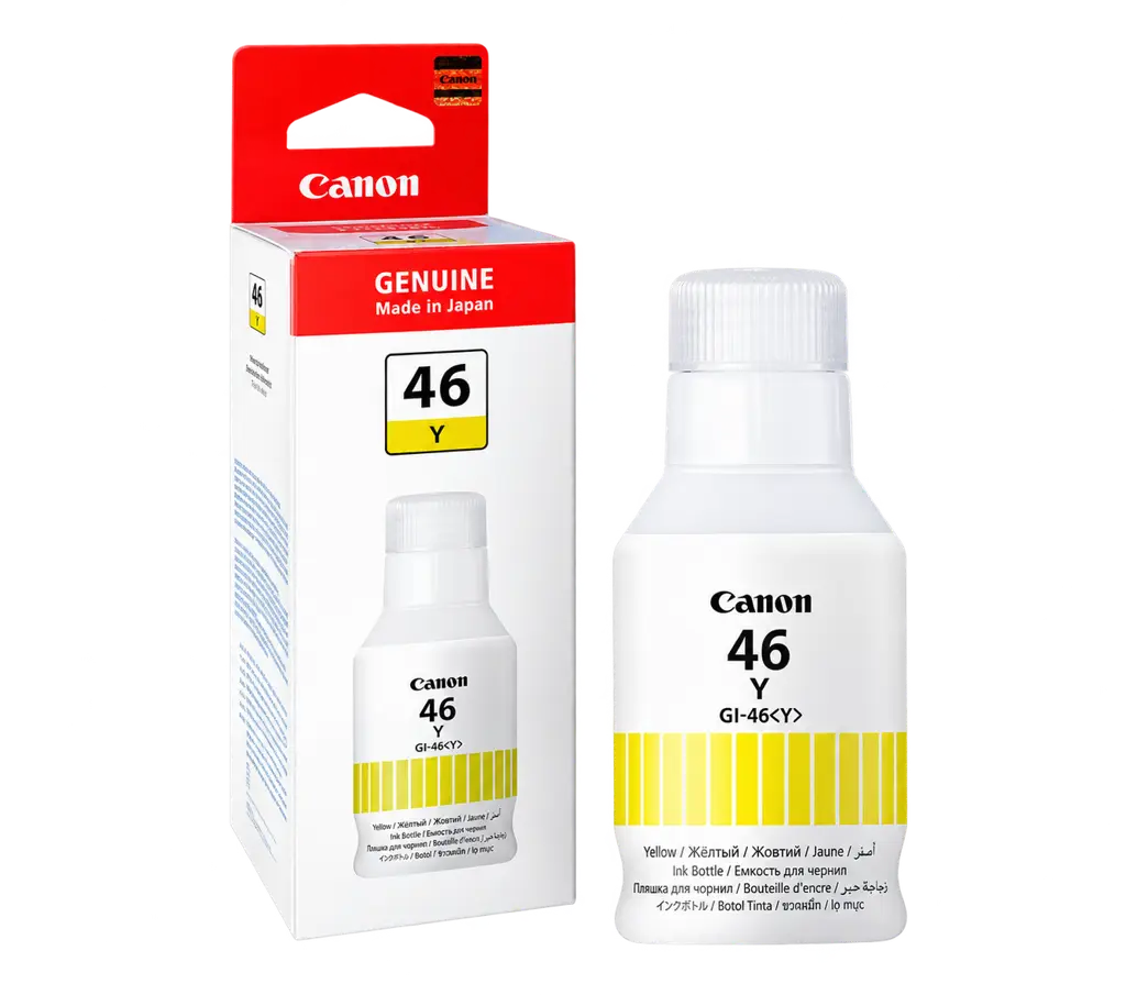 Encre Canon - GI-46Y Jaune pour MAXIFY -  GX6040 et GX7040 - Garantie 06 Mois