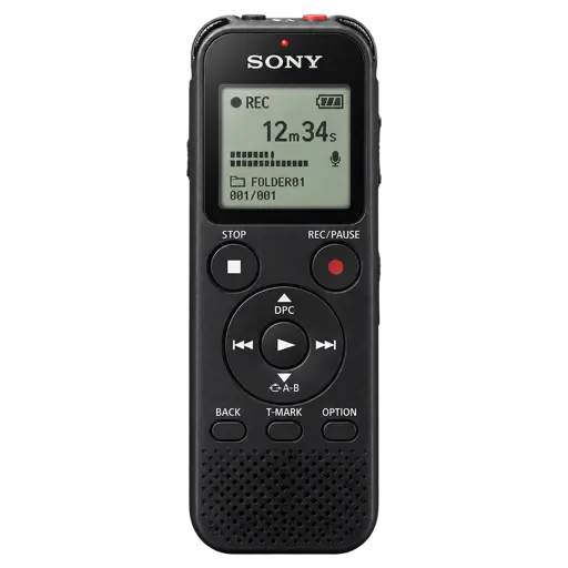 Enregistreur Vocal Numérique stéréo Sony -  ICD-PX470 – 4 Go - Port USB intégré -  Fonction de réduction du bruit - Garantie 06 Mois