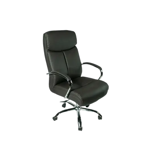 Fauteuil de bureau -  HB2510168 -  en cuir écologique brun