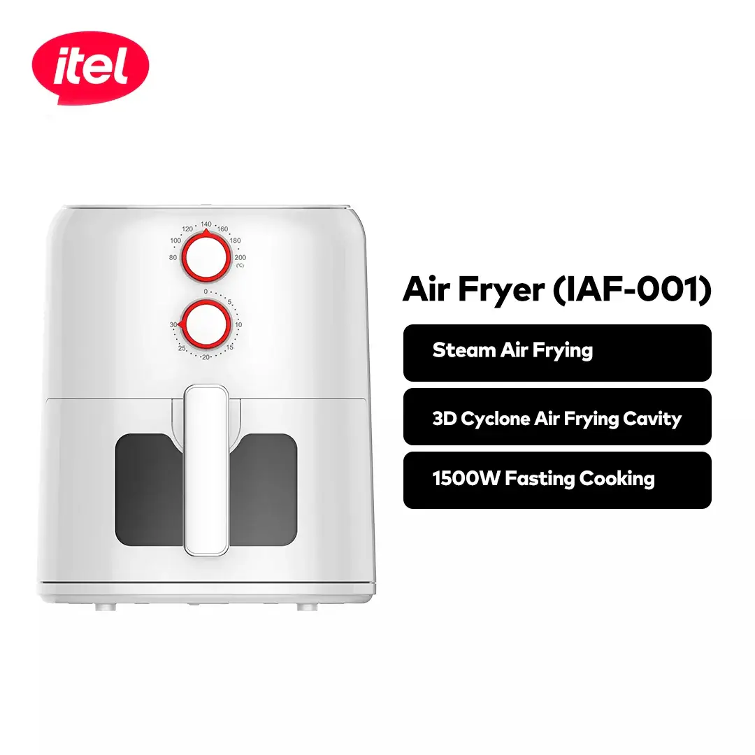 itel Friteuse IAF-001, Puissance : 1400W (max 1500W), Taille : 253×302×347 mm
