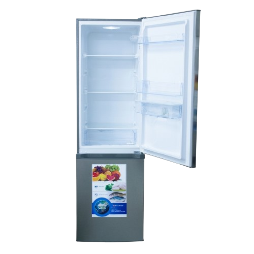Réfrigérateur combiné Binatone - FR-305C - 248 Litres – 2 Portes – 3 Tiroirs – Gris – Classe climatique T – Garantie 06 mois