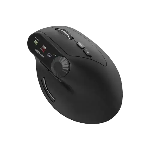 Souris Verticale Sans Fil Ergonomique - Green Lion -  Vertical Mouse Smart OLED  – Bluetooth 5.1 + 2.4GHz – Écran OLED – Rechargeable USB-C- 03 Mois de Garantie 