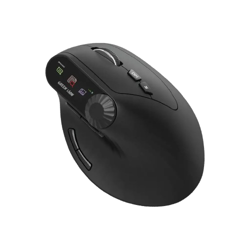 Souris Verticale Sans Fil Ergonomique - Green Lion -  Vertical Mouse Smart OLED  – Bluetooth 5.1 + 2.4GHz – Écran OLED – Rechargeable USB-C- 03 Mois de Garantie 