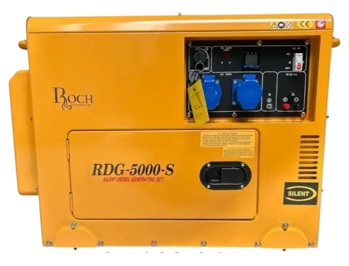 Groupe Électrogène - Roch - RDG-5000-S(6.5KW) - Monophasé Diesel Silencieux - 06 Mois de Garantie