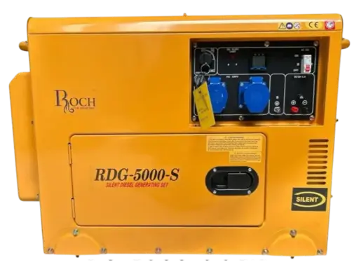 Groupe Électrogène - Roch - RDG-5000-S(6.5KW) - Monophasé Diesel Silencieux - 06 Mois de Garantie