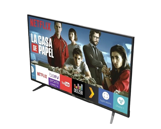 Télévision Smart  Hisense - 55A6Q  - 55 pouces - UHD  Dolby Vision - Résolution 4K Ultra HD - Garantie  06 Mois