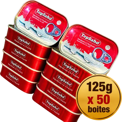 Sardine - Top Saho - 125g x 50 boîtes 
