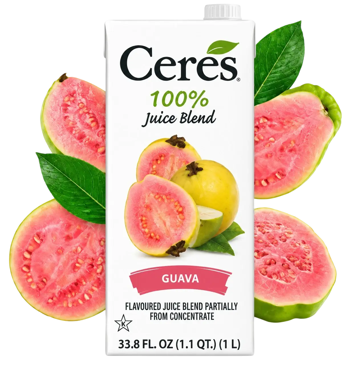 Jus de Fruit - Ceres - Goyave – Jus de Goyave 100% – Brique de 1 Litre