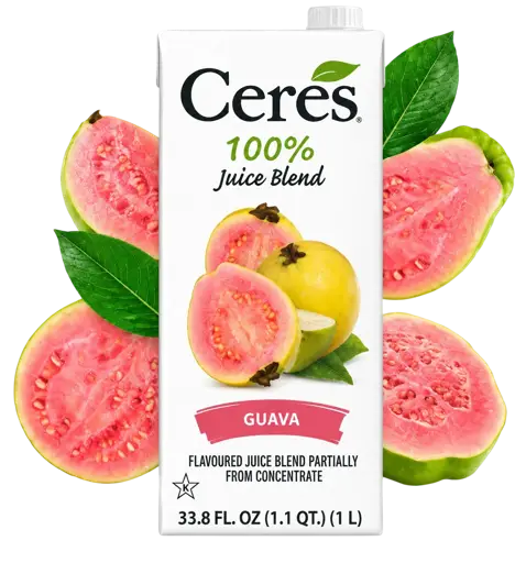 Jus de Fruit - Ceres - Goyave – Jus de Goyave 100% – Brique de 1 Litre