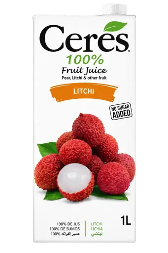 Jus de Fruit - Ceres – saveur Litchi – Brique de 1 Litre