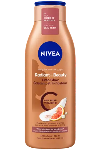 Lait Corps - NIVEA Radiant & Beauty Even Glow - Soin hydratant unifiant - 400 ml