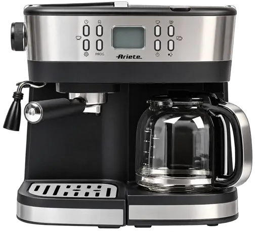 Machine à café 2 en 1 Ariete ART1369 – Expresso - Cafetière Filtre - 06 mois de garantie