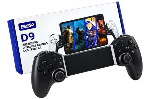 Manette de jeu sans fil - Bsp D9 - Contrôleur mobile extensible pour PS4/PS3/PC/Nintendo Switch