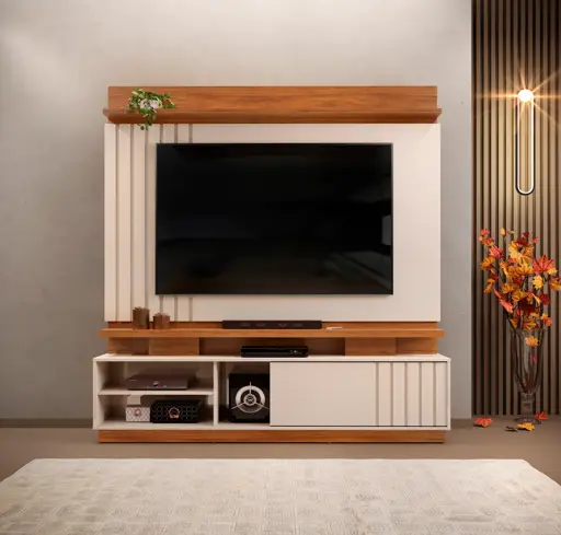 Meuble TV Detroit - 25687.222 – 183 x 190 x 39 cm - 70 pouces