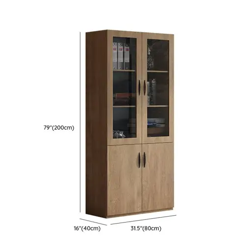 Meuble de rangement bureau - HB2401029 - en bois anti-fongique  - 4 portes