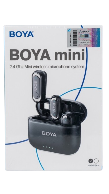 Microphone cravate sans fil BOYA Mini – 2,4 GHz – Double microphone – Réduction de bruit – Garantie 6 mois