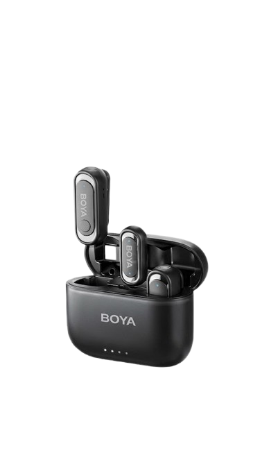 Microphone cravate sans fil BOYA Mini – 2,4 GHz – Double microphone – Réduction de bruit – Garantie 6 mois