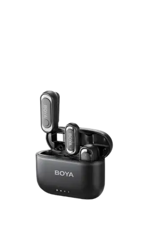 Microphone cravate sans fil BOYA Mini – 2,4 GHz – Double microphone – Réduction de bruit – Garantie 6 mois