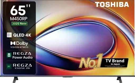 Télévision   65 Pouces  - TOSHIBA - Q LED 4K - 65M450RP - 06 Mois de Garantie 