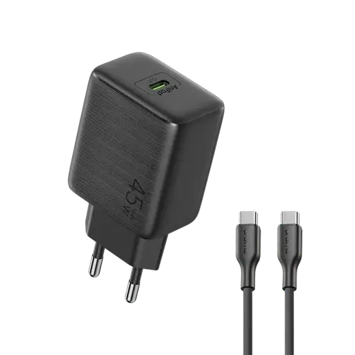 Chargeur rapide oraimo - powergan 45w ocw-545cc - adaptateur usb type-c avec câble type-c vers type-c - charge ultra rapide smartphone - Garantie 3 mois 